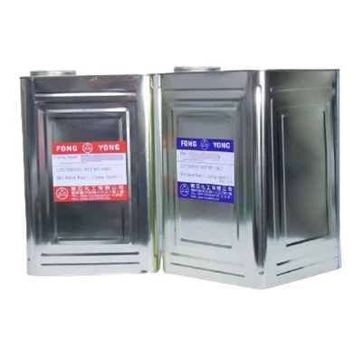 two component epoxy potting compound metal containers resin and hardener packaging for industrial electronics encapsulation